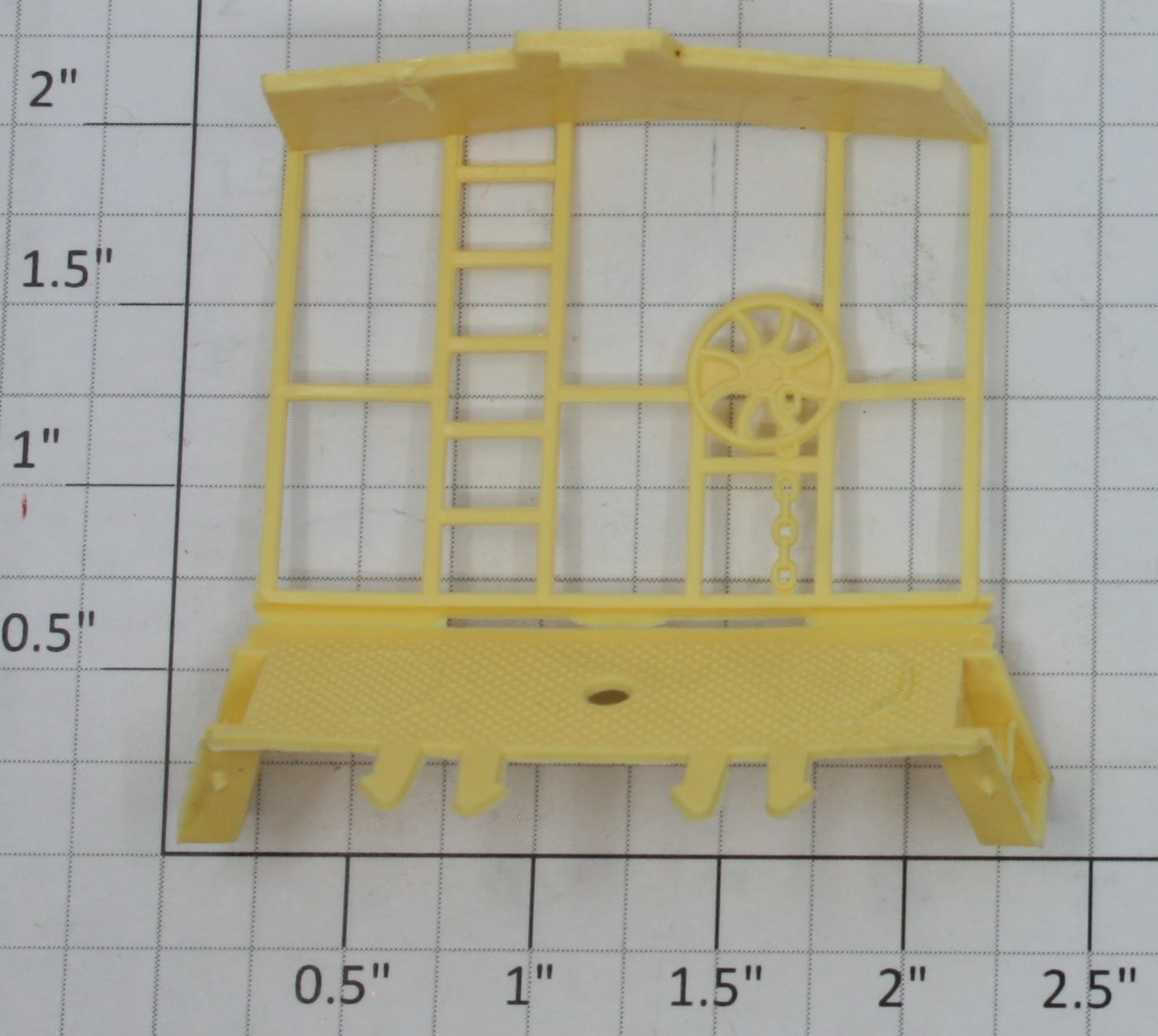 Lionel 16562-25 Pale Yellow Caboose End Platform With Brake Wheel