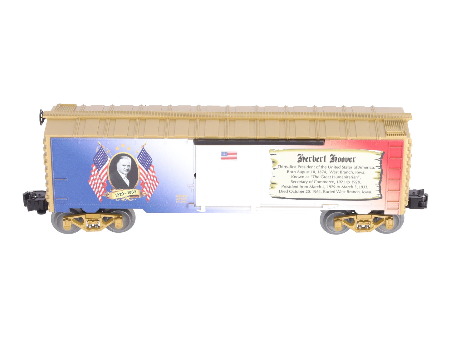 Lionel 6-82944 O Herbert Hoover USA Presidential Boxcar