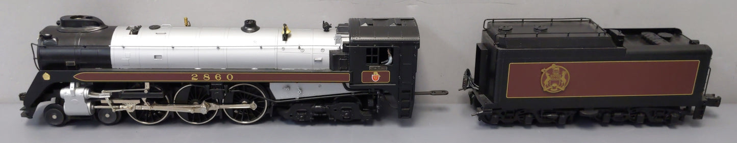 Weaver 1074 BRASS CP Royal Hudson 4-6-4 Steam Locomotive & Tender #2860 (3-Rail) EX/Box