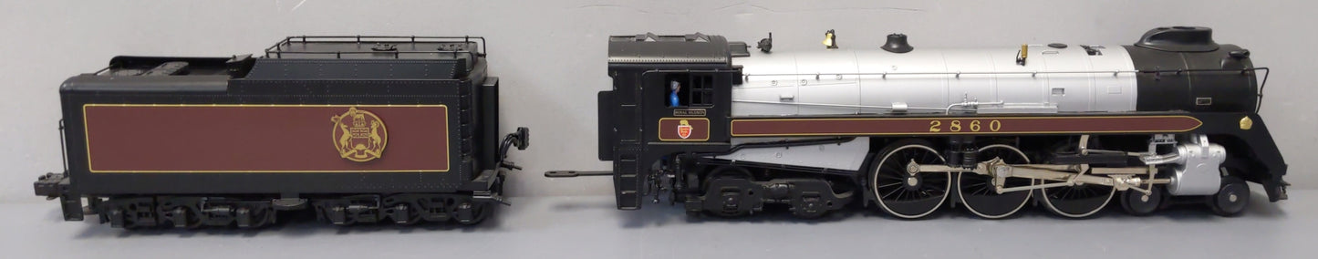 Weaver 1074 BRASS CP Royal Hudson 4-6-4 Steam Locomotive & Tender #2860 (3-Rail) EX/Box