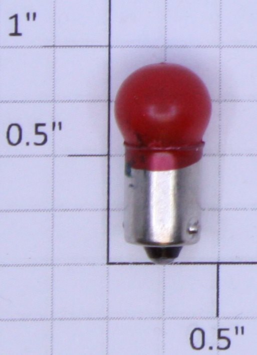 Lionel 1458R 24 Volt Bayonet Base Translucent Red Light Bulb