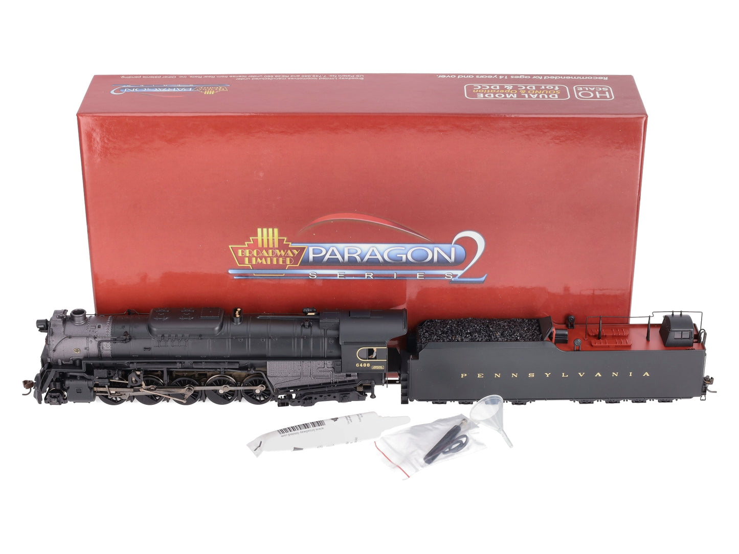 Broadway Limited 2222 HO PRR Class J1 2-10-4 Steam Locomotive w/Sound/DCC #6488