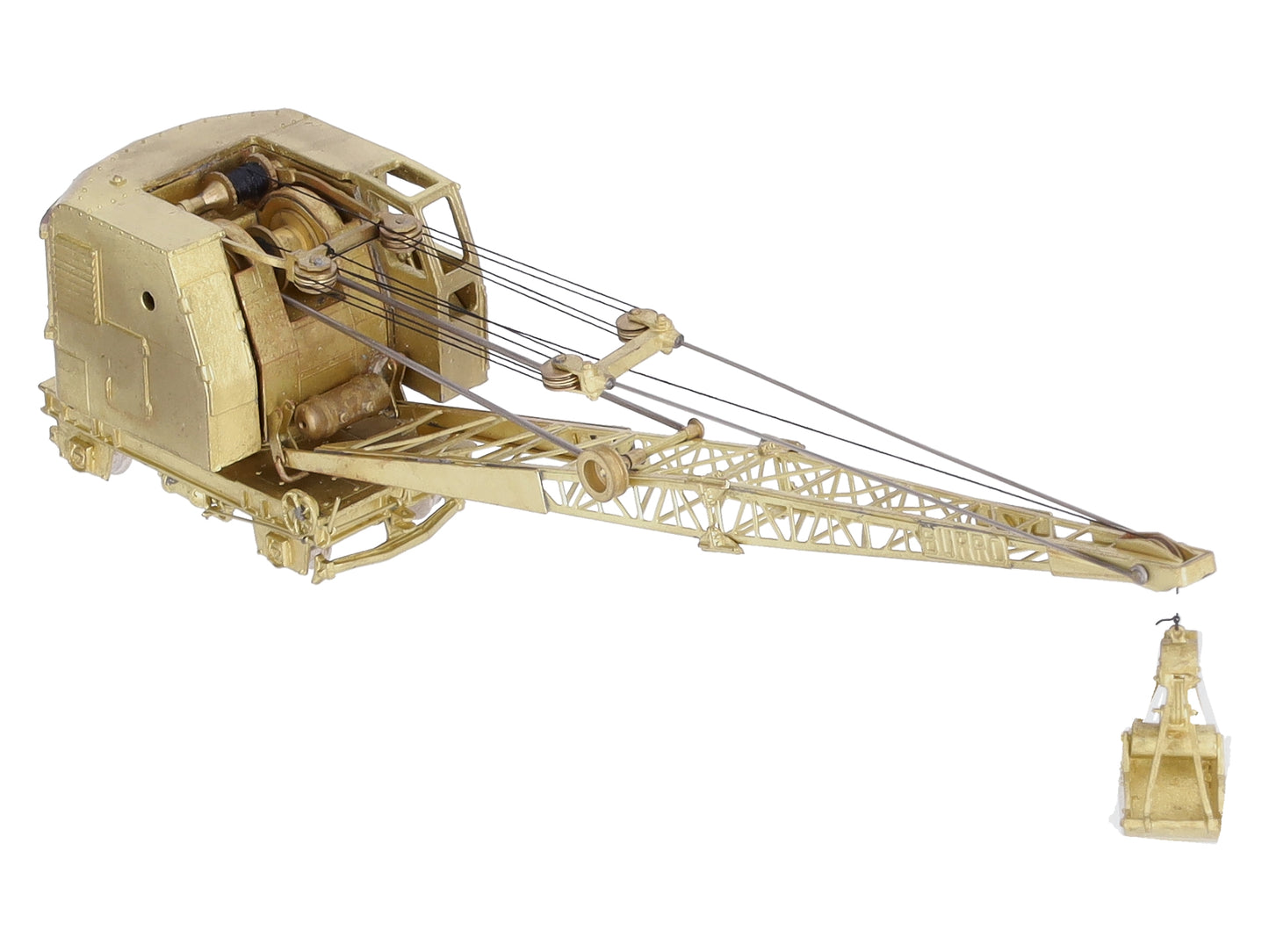 Overland 1316 HO Scale BRASS Model 40 Burro Crane EX/Box