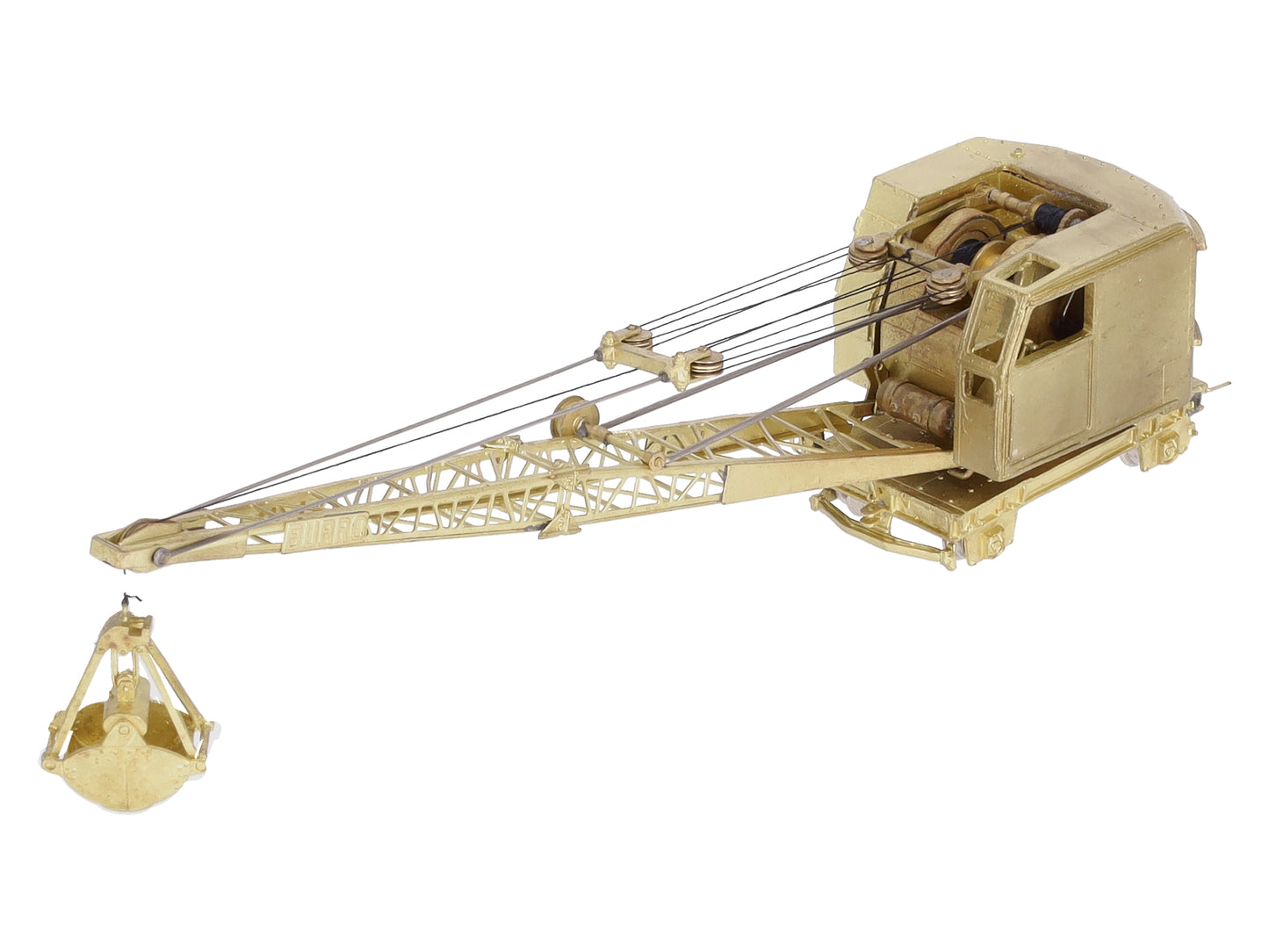 Overland 1316 HO Scale BRASS Model 40 Burro Crane EX/Box