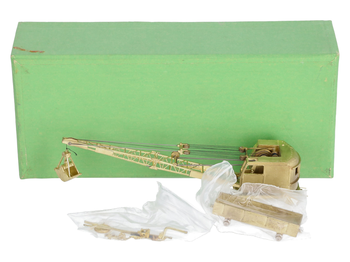 Overland 1316 HO Scale BRASS Model 40 Burro Crane EX/Box