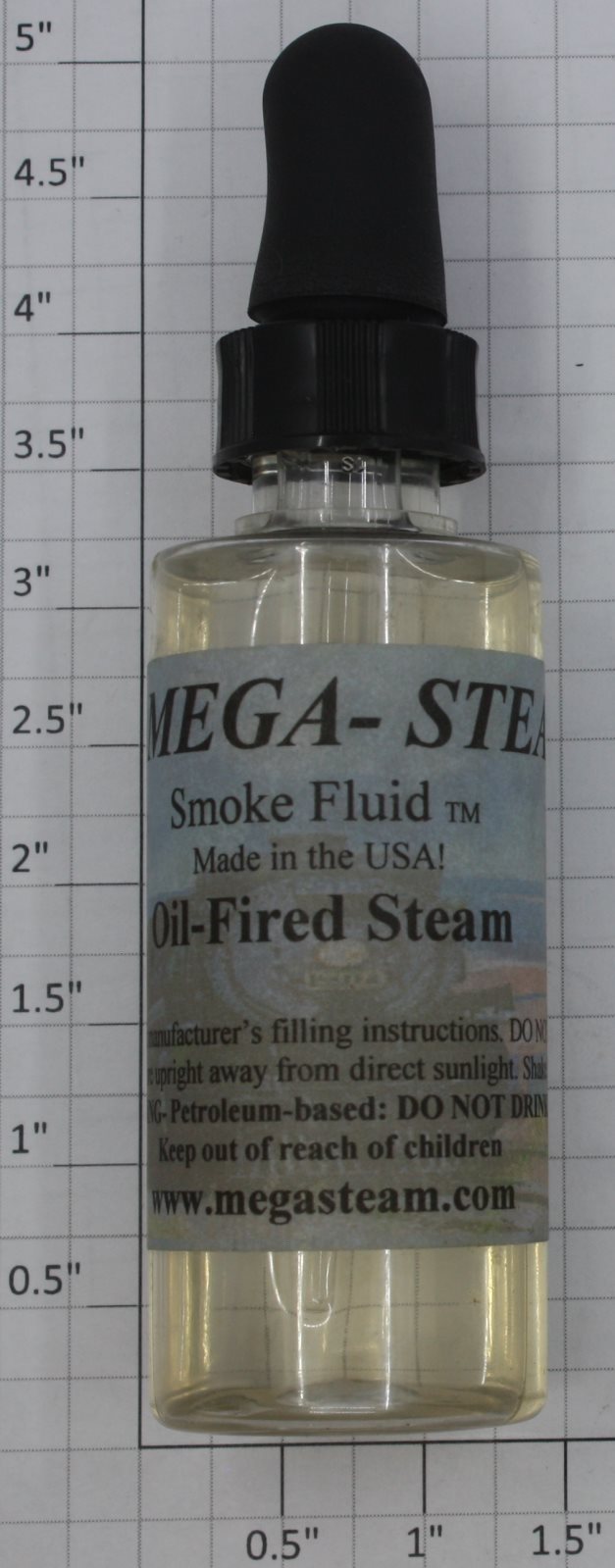 JT's Mega Steam 103 O Gauge 2fl.oz. Bottle of "Oil-Fired Steamer" Smoke Fluid