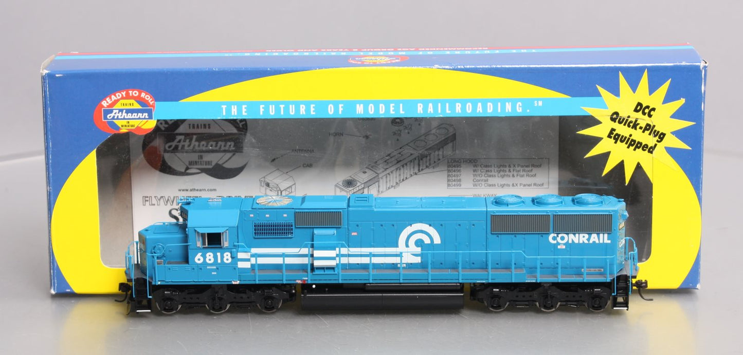 Athearn 8043 HO Conrail SD-50 Diesel Locomotive #6818 EX/Box