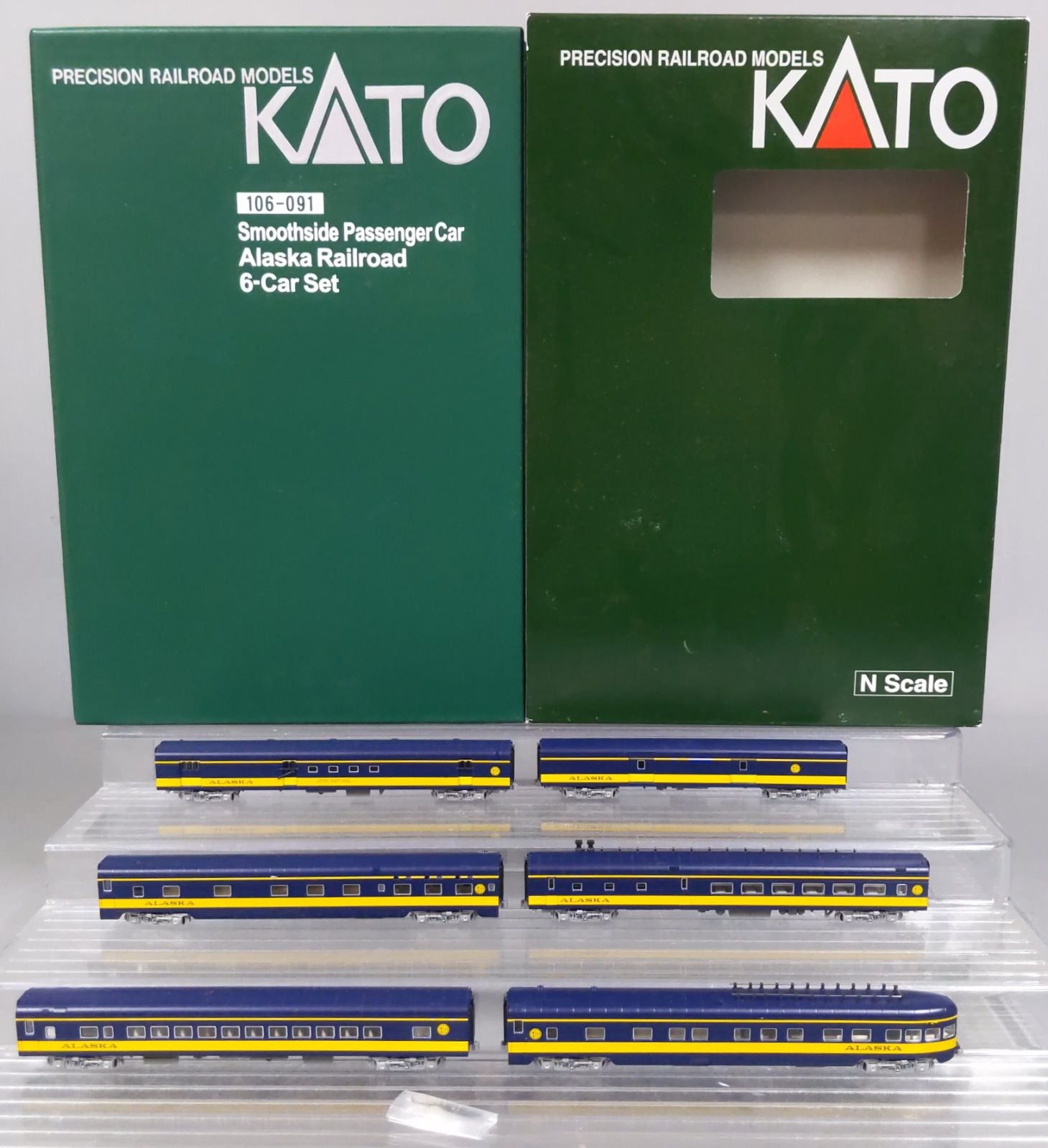 Kato 106-091 N Scale Alaska 6-Car Passenger Set – Trainz