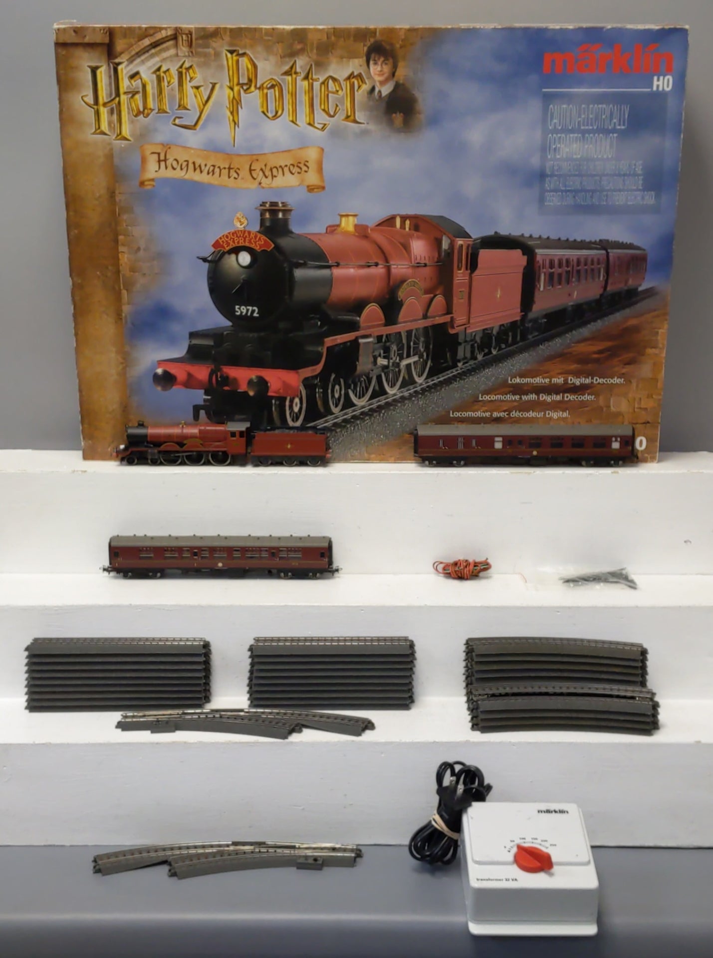 Marklin 29550 HO Scale Hogwarts Express™ Steam Passenger Train Set EX/Box