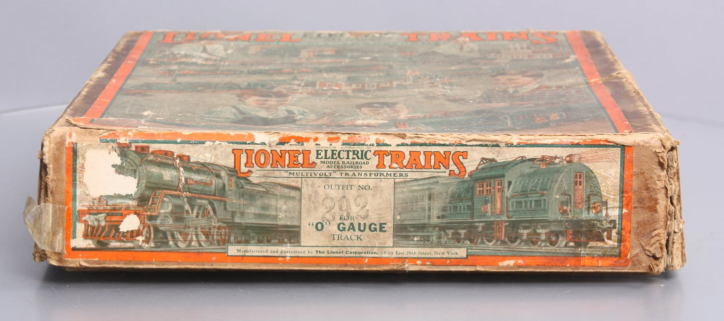 Lionel 292 Vintage O Prewar Electric Passenger Set: 248, 629, 630 VG/Box