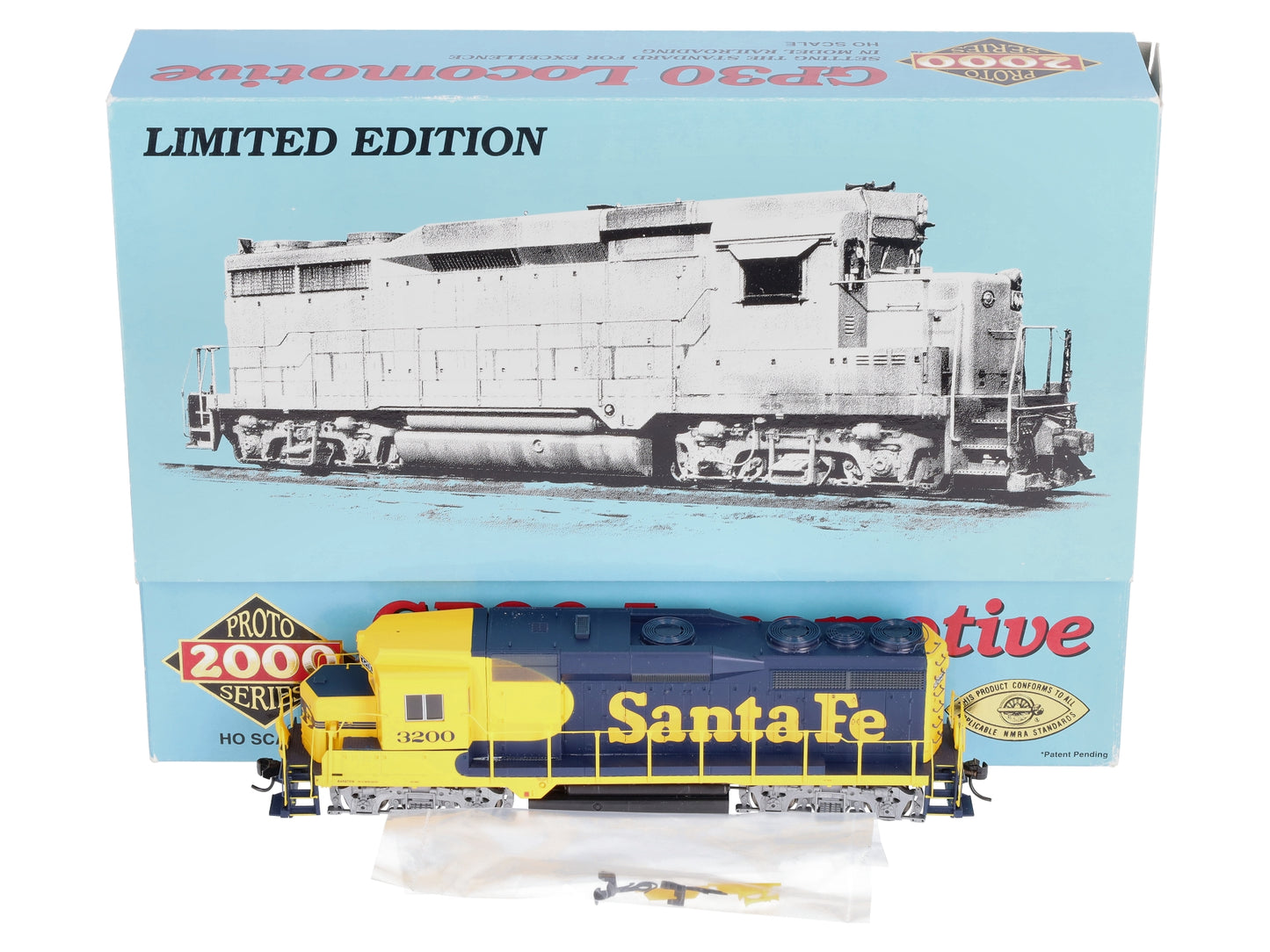 Proto 2000 21508 HO ATSF GP30 Diesel Locomotive #3200 w/DCC EX/Box