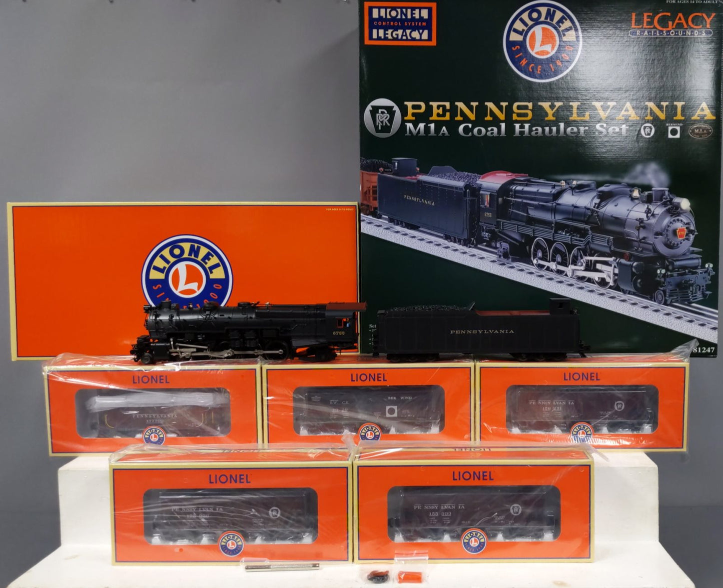 Lionel 6-81247 O Gauge Pennsylvania M1A Coal Hauler Steam Set (Loco #6755)