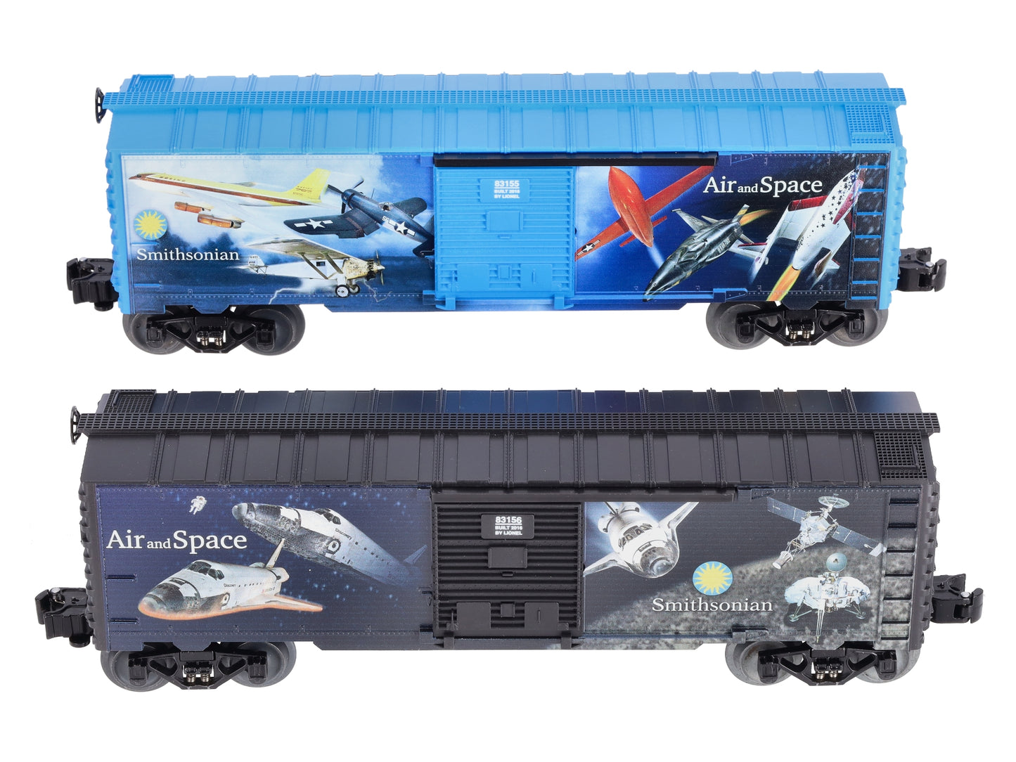 Lionel 6-83157 O Smithsonian Air/Space Boxcar (2) pk