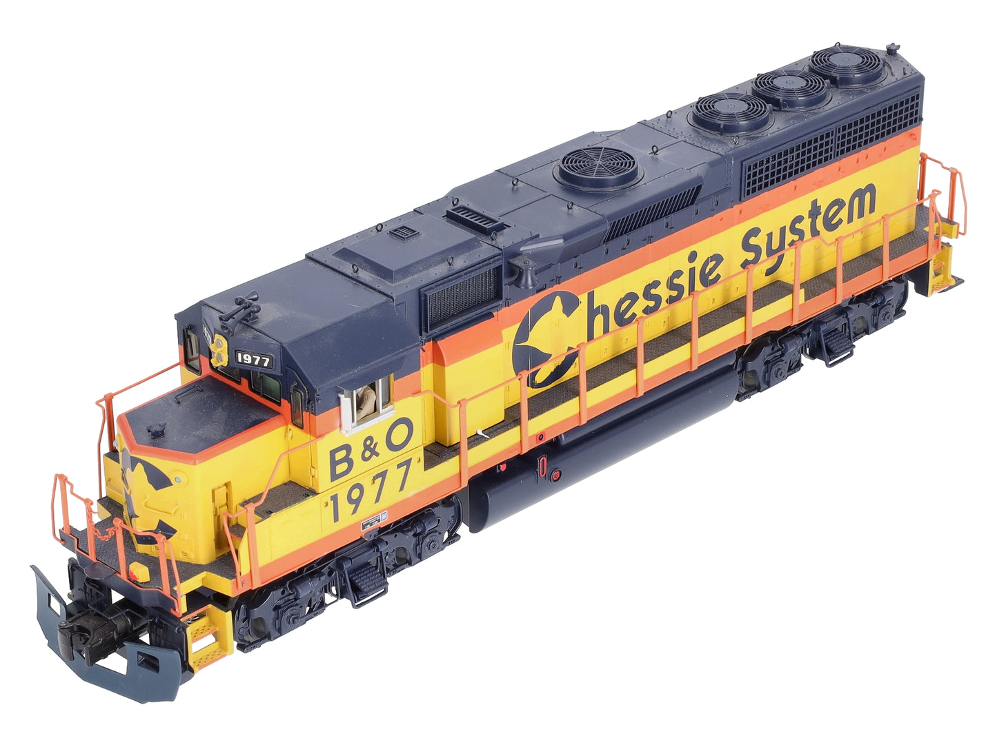 MTH 20-21026-1 O C&O Chessie GP40 Diesel Locomotive #1977 w/ PS3 EX/Box