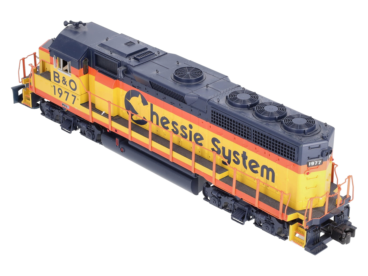 MTH 20-21026-1 O C&O Chessie GP40 Diesel Locomotive #1977 w/ PS3 EX/Box