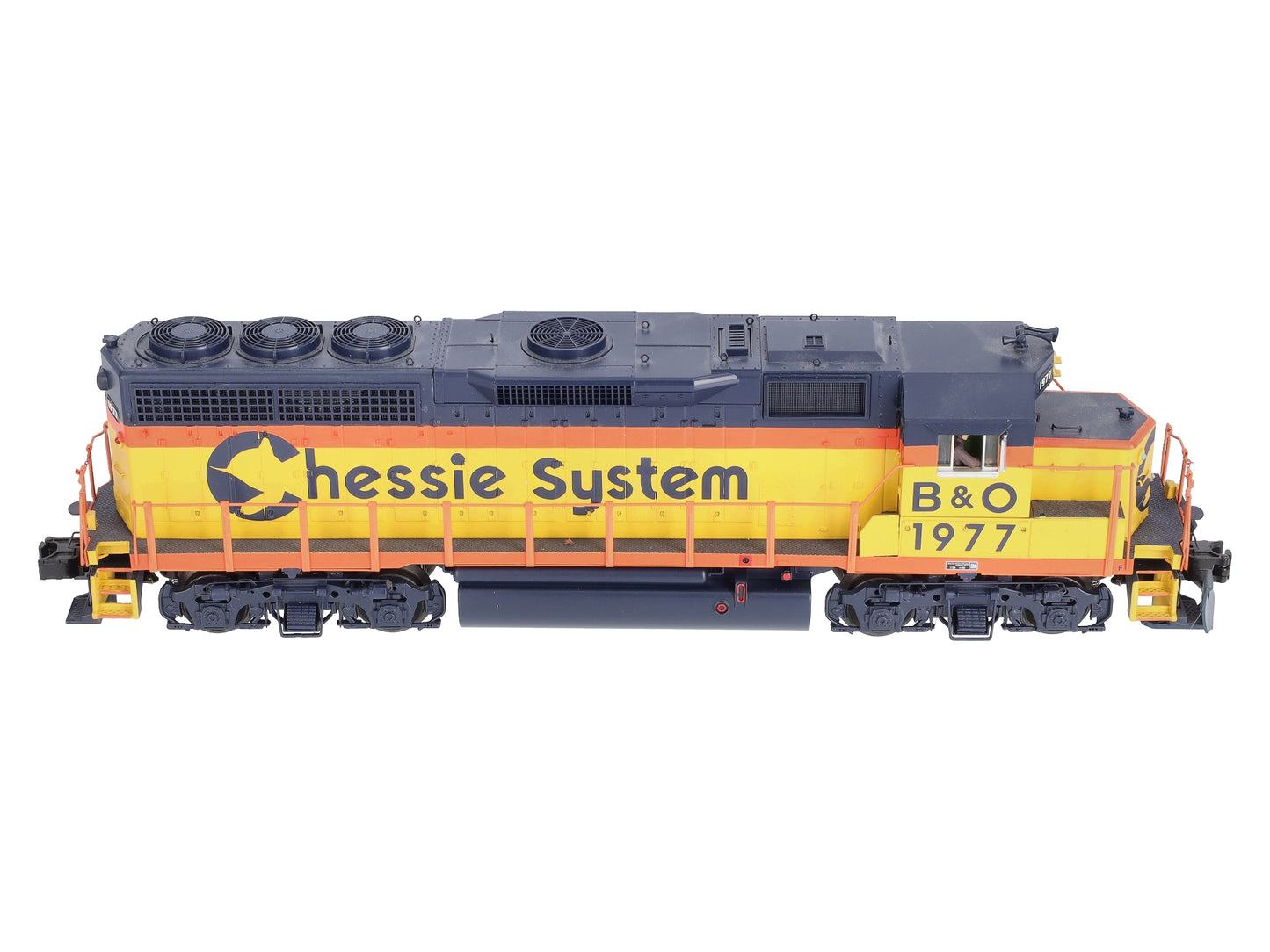 MTH 20-21026-1 O C&O Chessie GP40 Diesel Locomotive #1977 w/ PS3 EX/Box