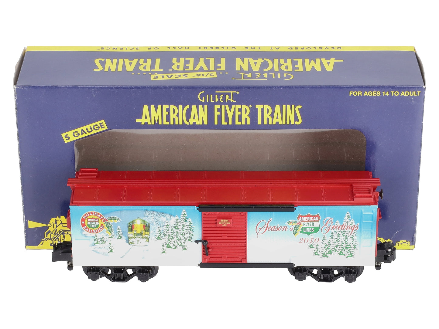 American Flyer 6-48384 S Scale Holiday 2010 Boxcar