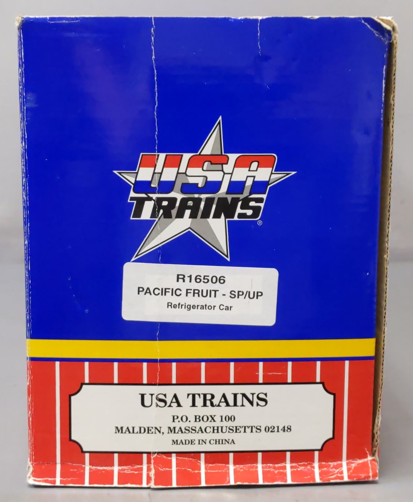 USA Trains 16506 SP/UP - Pacific Fruit Express 40' Reefer Car #2 - Metal Wheels EX/Box