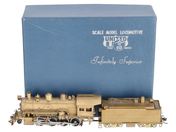 United Models HO Scale Brass Santa Fe 2-8-0 Steam Loco & Tender (Unpai –  Trainz