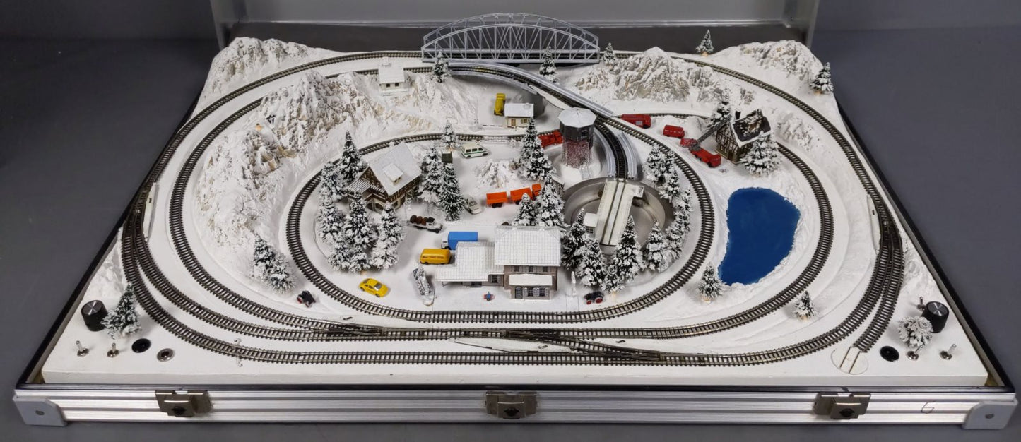 Noch 88290 Z Scale Tirol Aluminum Briefcase Layout EX