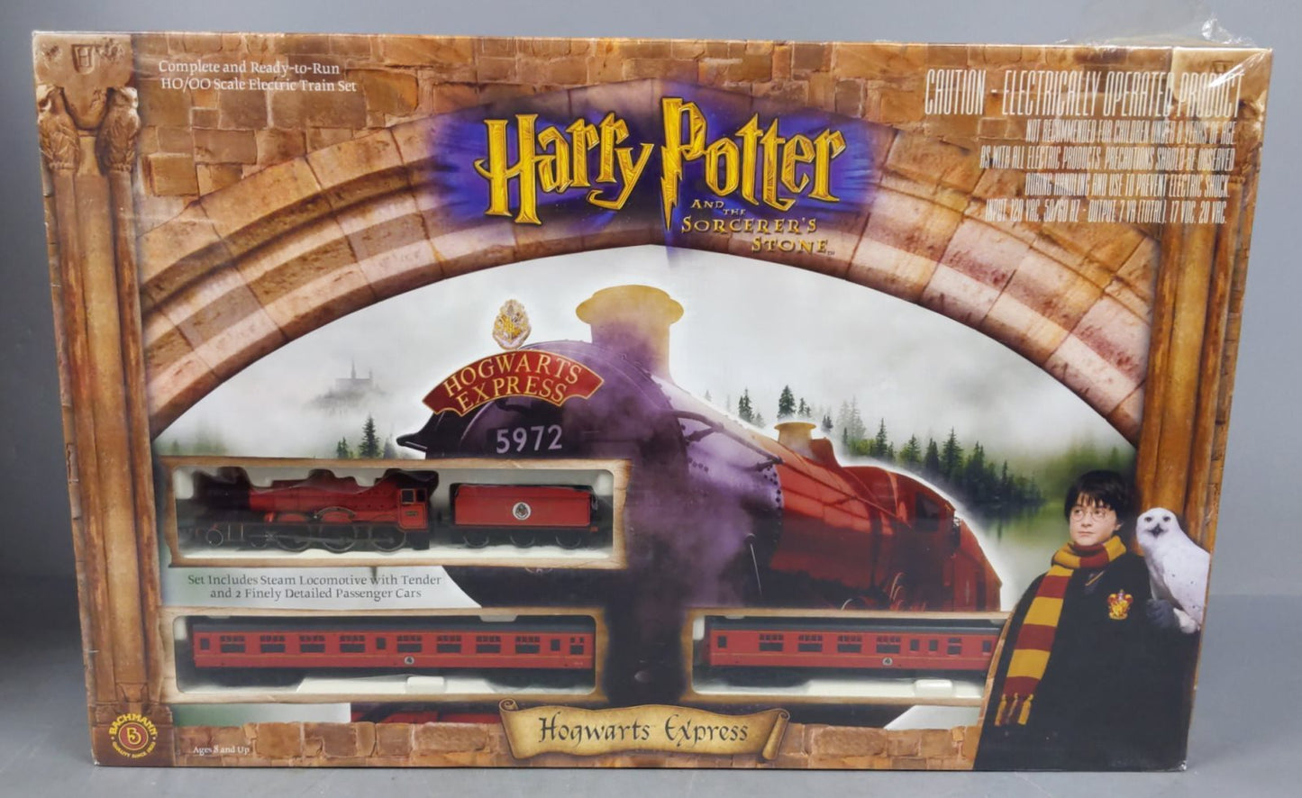 Bachmann 00638 HO Scale Harry Potter Hogwarts Express Steam Train Set MT/Box