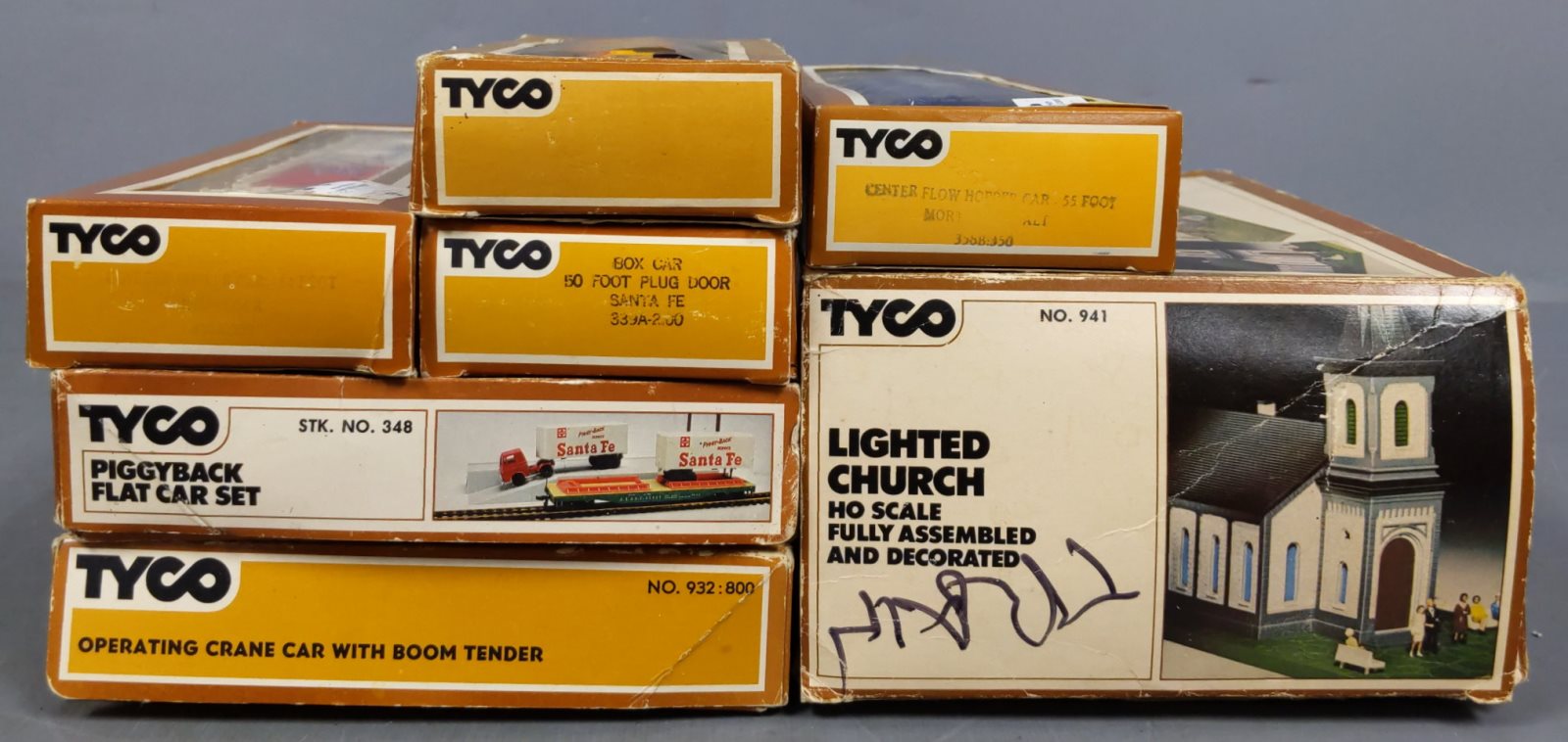 Tyco factory lighted church HO scale