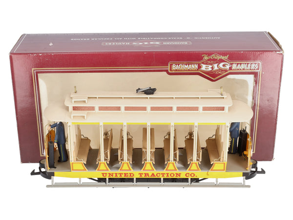 Bachmann 93938 G Scale United Traction Co Motorized Open Street Car VG –  Trainz