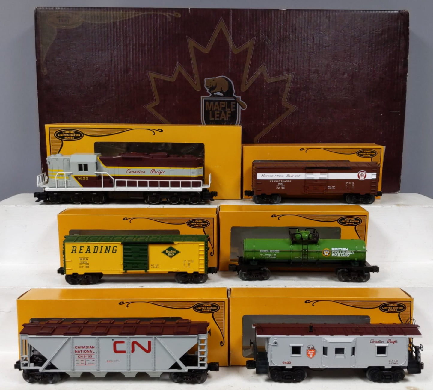 Lionel 6-1158 O Gauge Canadian Pacific Maple Leaf Limited Train Set EX/Box