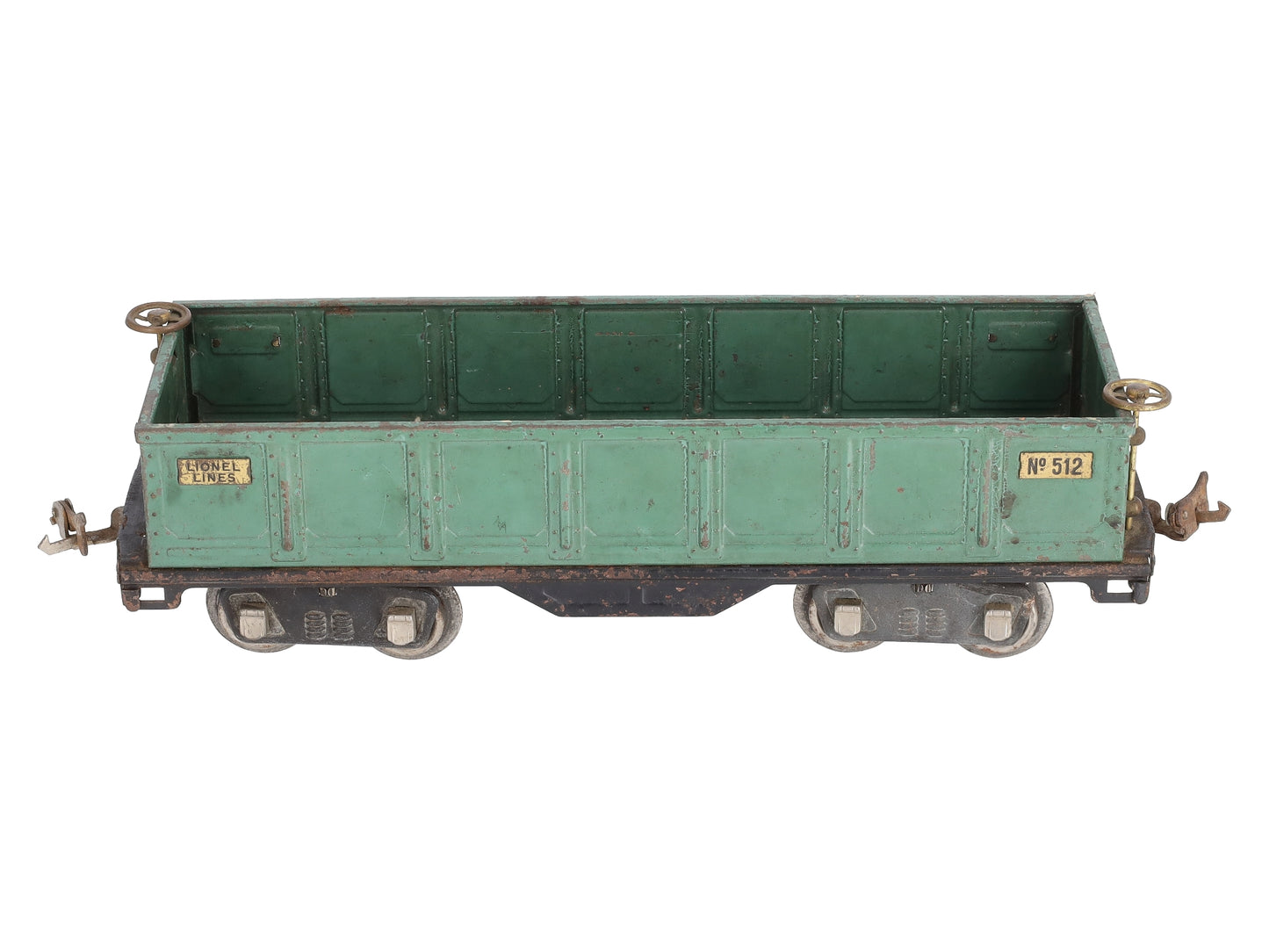 Lionel 512 Vintage Standard Gauge Prewar Tinplate Green Gondola