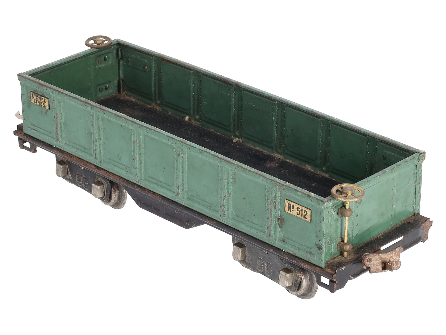 Lionel 512 Vintage Standard Gauge Prewar Tinplate Green Gondola