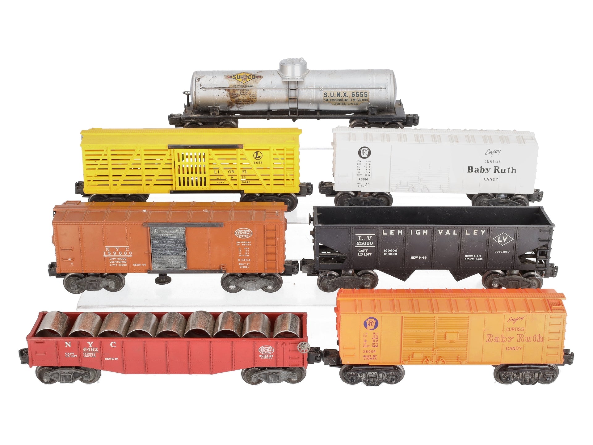 11 Assorted fashion Lionel Trains