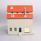 MTH 30-90188 O Granary Layout Building Gray Stone w/Red Oxide Roof