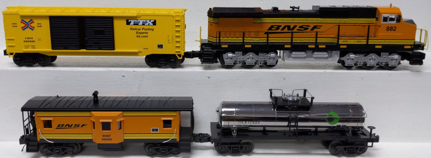 MTH 30-4247-1 BNSF RailKing Dash-8 O Gauge Diesel Freight Train Set w/PS 3.0