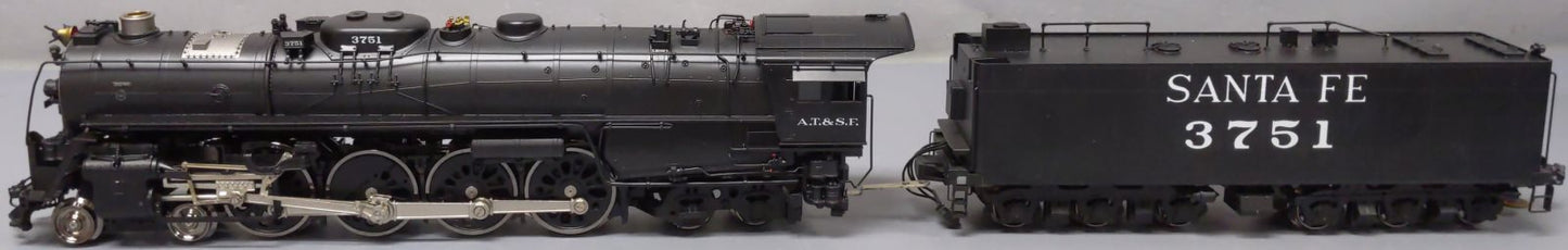 3rd Rail O Gauge BRASS Santa Fe 4-8-4 Steam Locomotive #3751 EX/Box