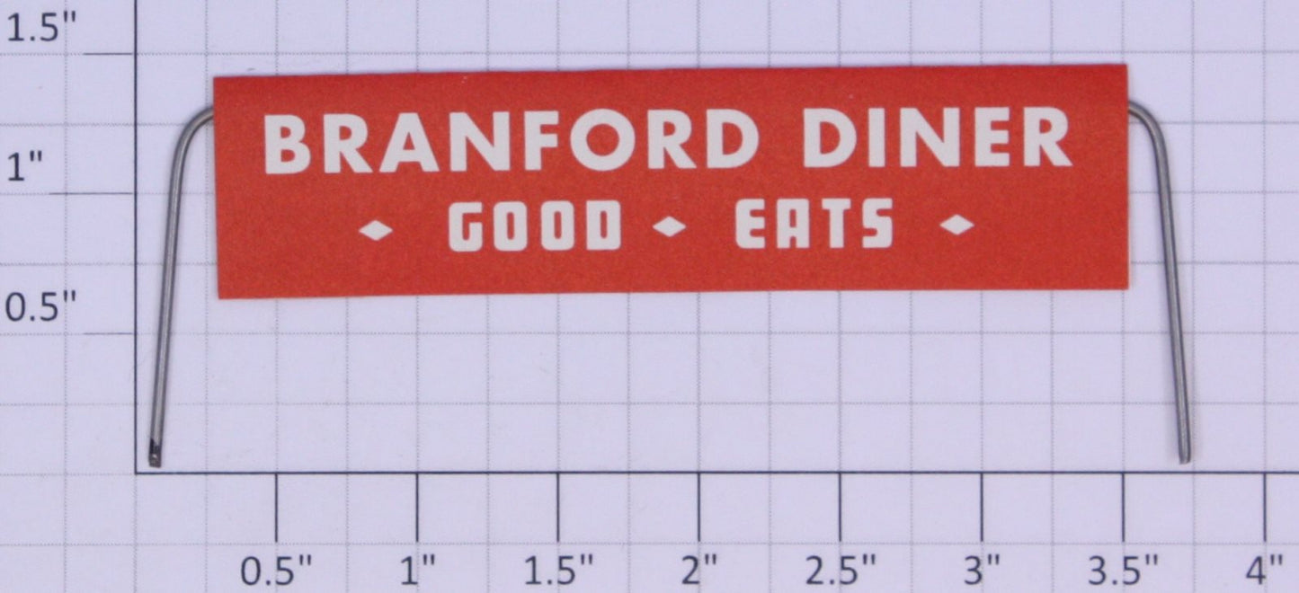 American Flyer 767-1 Branford Diner "* Good * Eats *" Sign & Frame