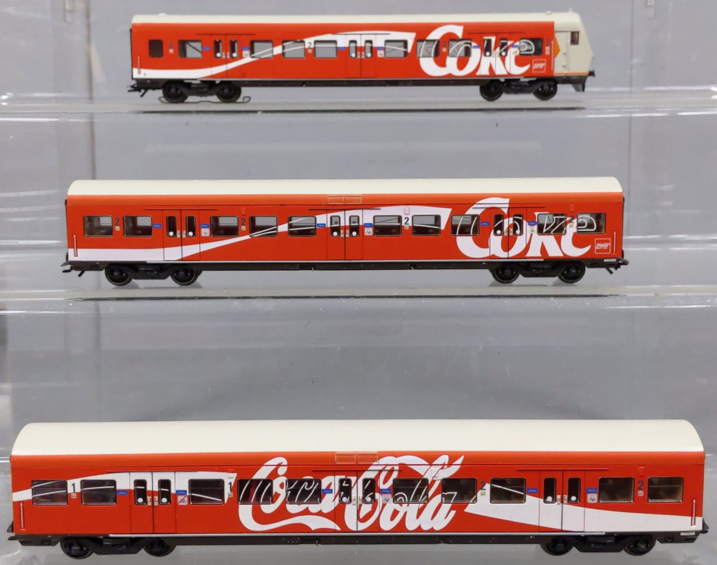 Marklin 4393 HO Coca-Cola 3-Car Passenger Set EX/Box