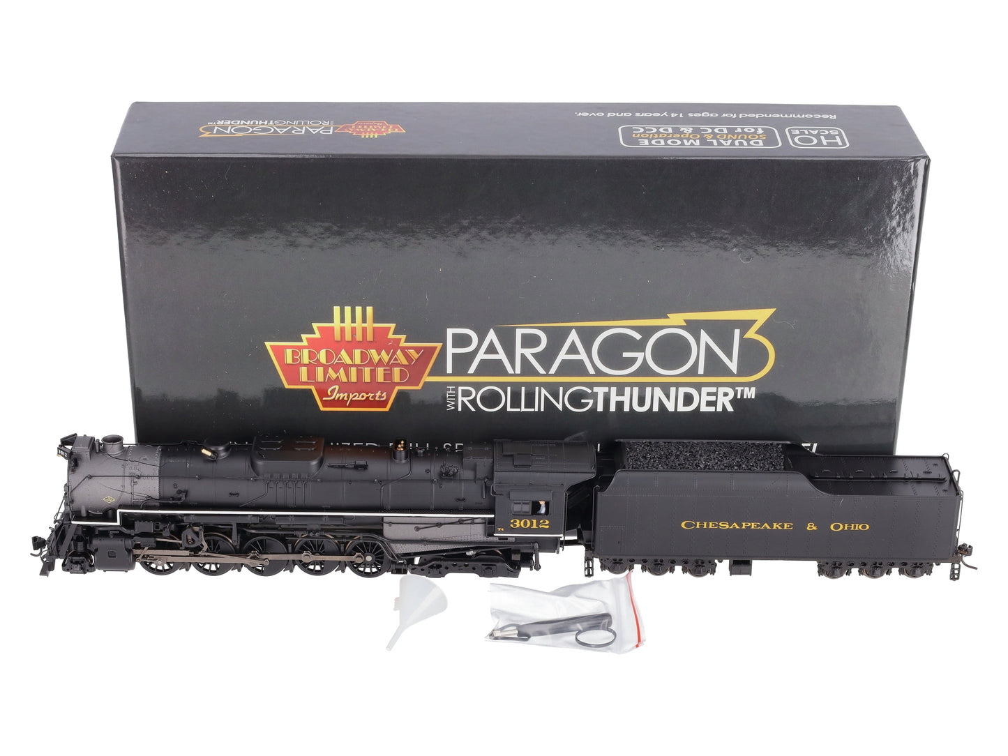 Broadway Limited 4588 HO Chesapeake & Ohio T-1 2-10-4 Paragon3 #3012 w/ DCC