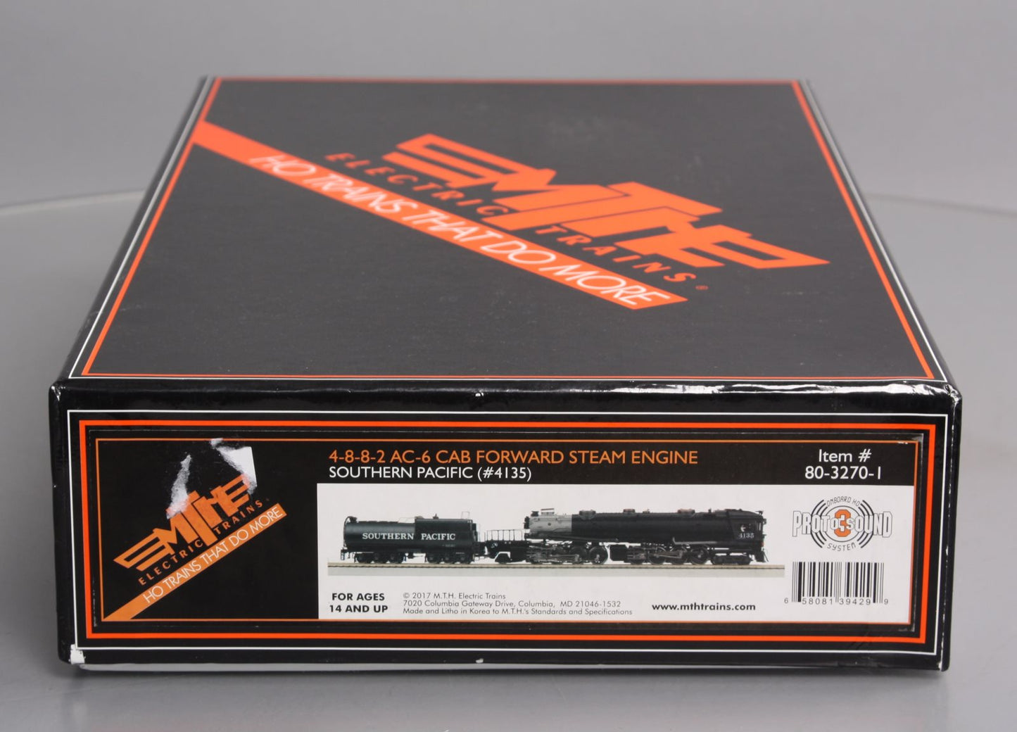 MTH 80-3270-1 HO Southern Pacific 4-8-8-2 AC-6 Cab Forward Steam Engine #4135