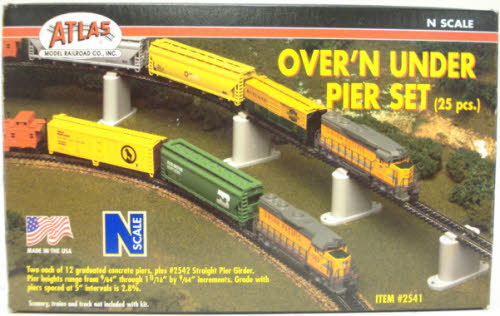 Atlas 2541 N Scale Code 80 Over Under Pier