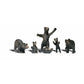 Woodland Scenics A2737 O Scenic Accents Black Bear Figures (Set of 6)