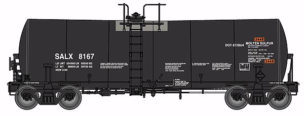 40' Trinity 14,000-Gallon Molten Sulfur Tank Car - Ready to Run