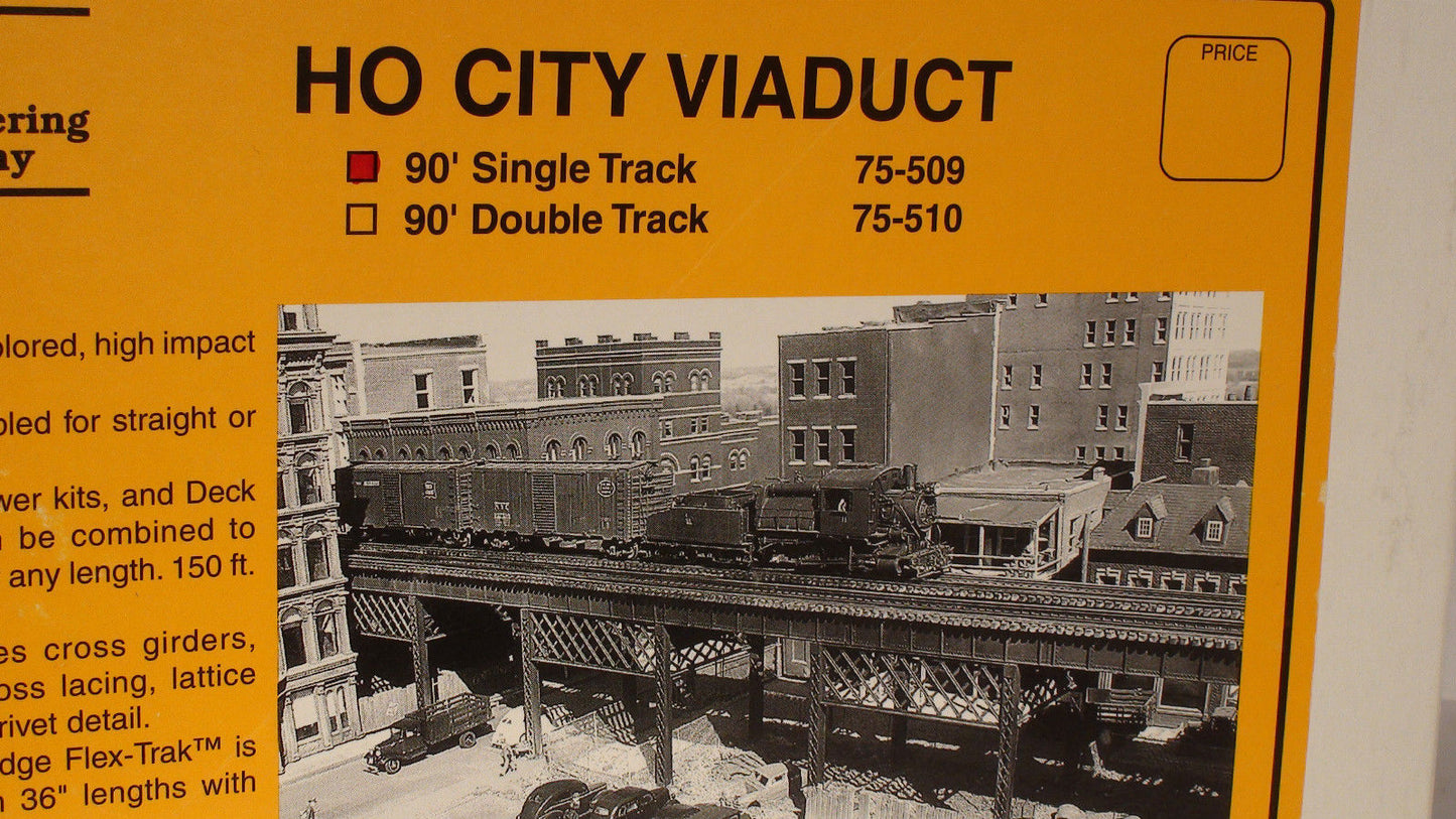 Micro Engineering 75-509 HO 90' Single Track City Viaduct Kit