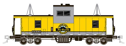 Rapido Trains 110096 HO Denver & Rio Grande Western Wide Vision Caboose #01500