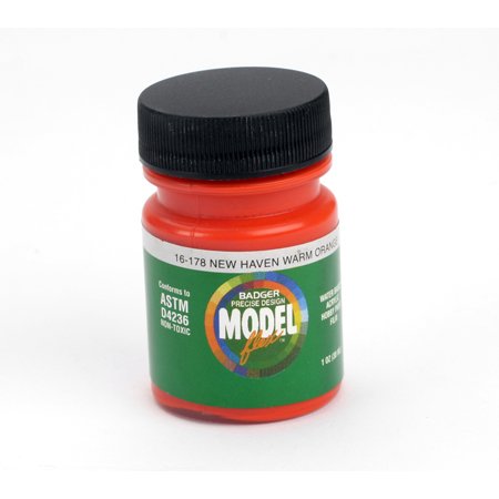 Badger 16-178 NH Warm Orange Modelflex Railroad Acrylic Paint - 1 oz. Bottle