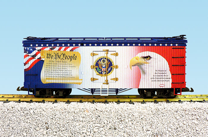 USA Trains R16498 G "We The People" Patriotic Car U.S. Refrigerator Cars