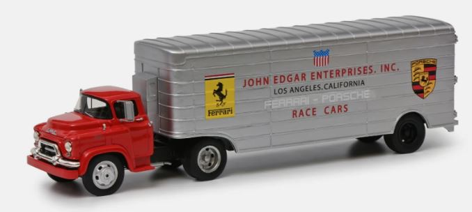 Schuco 450913400 1:43 John Edgar Enterprises - Race Car Transporter Truck