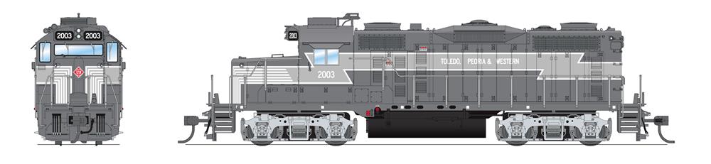 Broadway Limited 7460 HO TPW EMD GP20 Diesel Locomotive with Sound/DC/DCC #2003