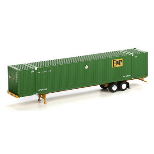 Athearn 28965 HO RTR EMP 53'' Jindo Intermodal Container & Chassis