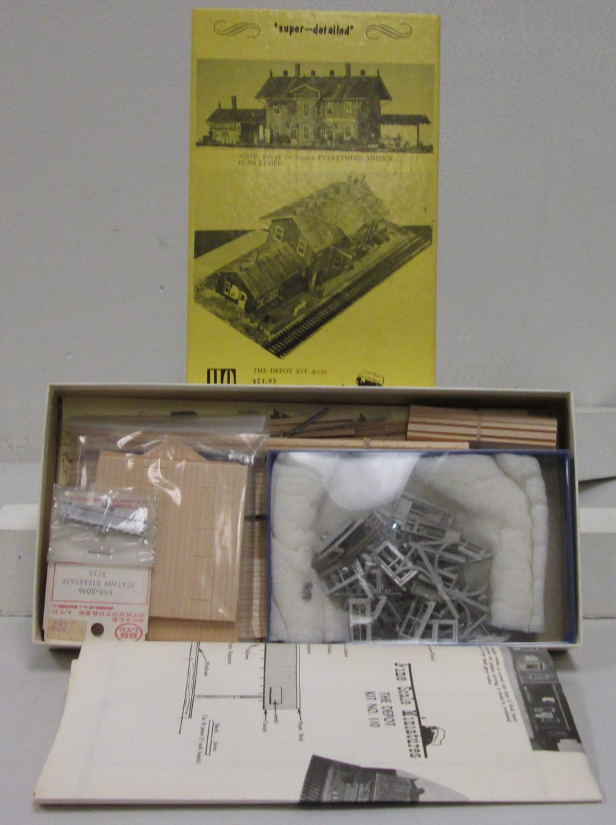 Fine Scale Miniatures 110 HO Scale The Depot Laser-Cut Building Kit