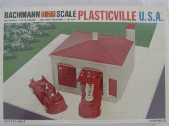 Bachmann Plasticville 1921 O Scale Vintage Firehouse Building Kit